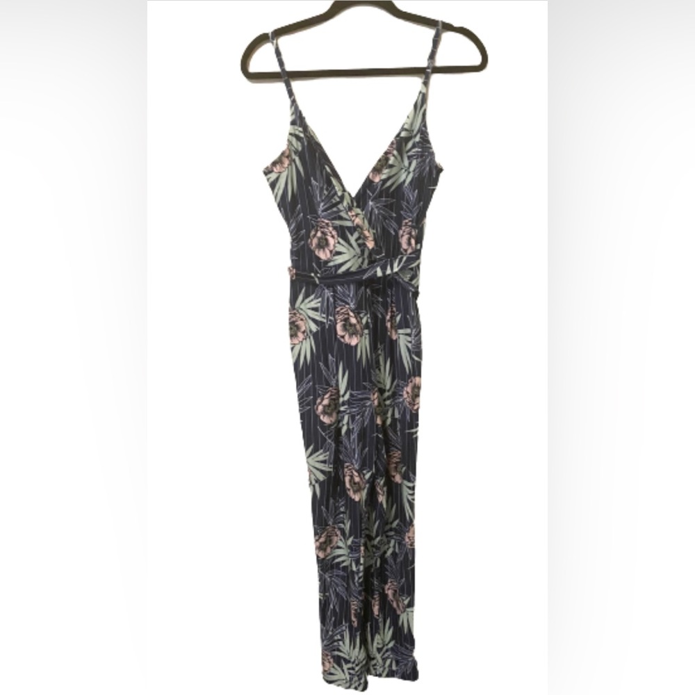 Sleeveless Floral Jumpsuit-Small